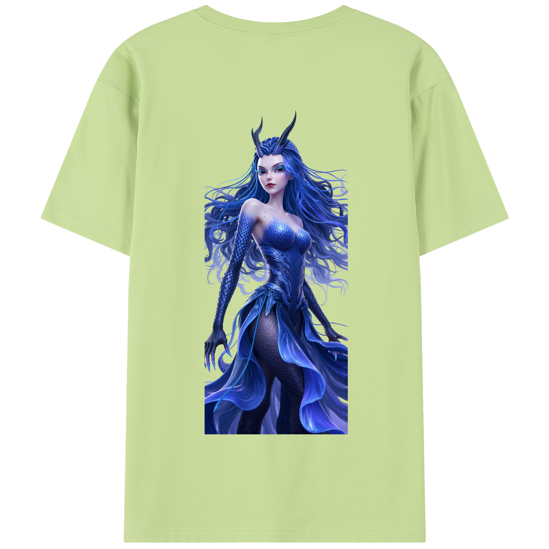 （画像用） Ne Zha 2 ナタ 魔童の大暴れ 綿100％半袖Tシャツ（背面プリント）